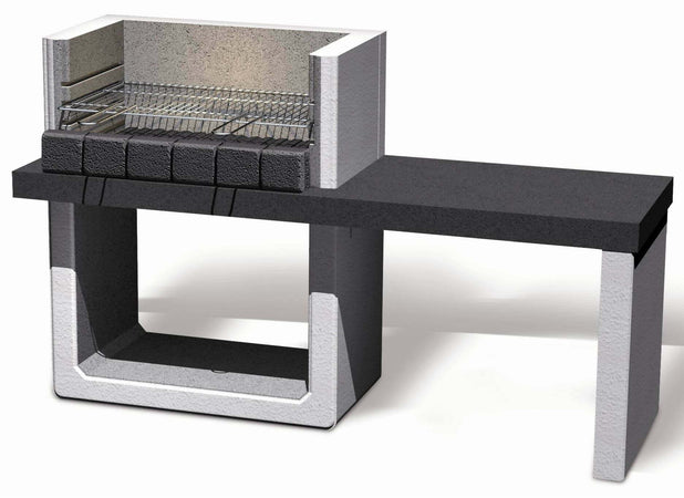 Sarom Barbecue in Muratura Porto Barbecue Carbonella/legna Con Tavolo Laterale