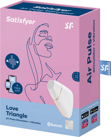 Satisfyer Connect Love Triangle White Gold Stimolatore Succhia Clitoride Vibratore Clitoride Stimolatore Con App Salute e cura della persona/Erotismo e contraccezione/Sex toys/Vibratori/Vibratori classici Kondorama - Martinsicuro, Commerciovirtuoso.it