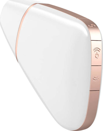 Satisfyer Connect Love Triangle White Gold Stimolatore Succhia Clitoride Vibratore Clitoride Stimolatore Con App Salute e cura della persona/Erotismo e contraccezione/Sex toys/Vibratori/Vibratori classici Kondorama - Martinsicuro, Commerciovirtuoso.it