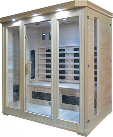 Sauna-Infrarossi-per-4-persone-in-Legno-Hemlock-175x120x190-Tris