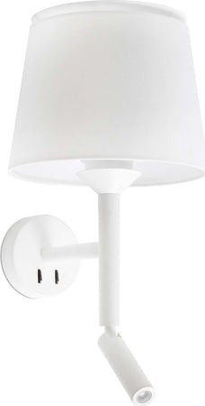 SAVOY Lampada da parete con lettore bianca/bianca Illuminazione/Illuminazione per interni/Illuminazioni per pareti/Applique Led Mall Home - Napoli, Commerciovirtuoso.it