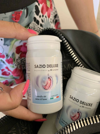 Sazio-Pro-Deluxe-Intensive-Integratore-Dimagrante-Notturno---120-Compresse-da-500mg,-Blocco-Fame-e-Depurativo-Naturale