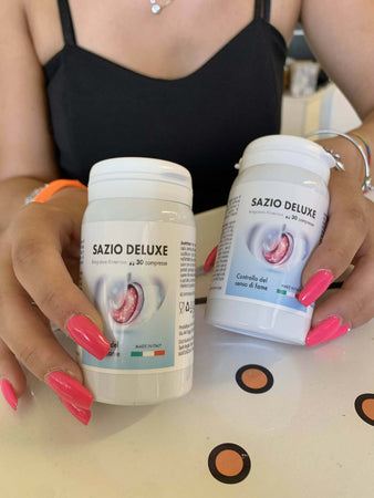 Sazio pro Deluxe intensive veloce integratore per dimagrire saziante brucia grassi forte dieta 120 compresse da 500mg Salute e cura della persona/Alimentazione e nutrizione/Prodotti dimagranti e perdita di peso/Soppressori dell'appetito Beauty Fashion Store - Palermo, Commerciovirtuoso.it