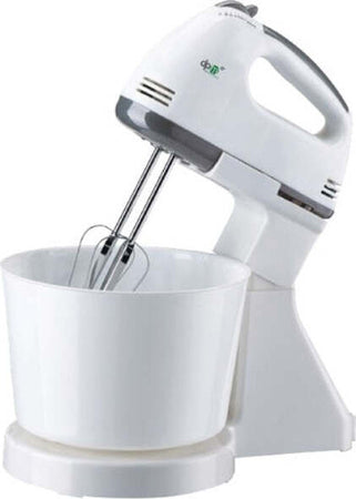 Sbattitore-Elettrico-Con-Ciotola-Fissa-2-Litri-Mixer-200w-4-Fruste-7-Velocita'