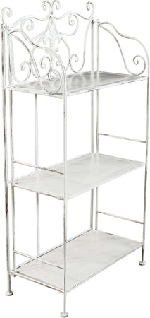 Scaffale-3-piani-stile-provenzale-in-ferro-verniciato-Bianco-Milani-Home