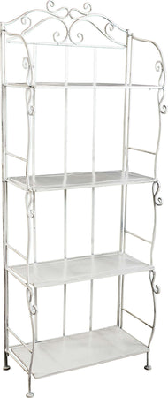 Scaffale-4-ripiani-stile-provenzale-in-ferro-verniciato-Bianco-Milani-Home