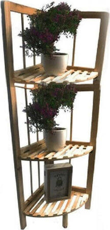 Scaffale-Angolare-3-Ripiani-Legno-X-Decoupage-Mensola-Richiudibile-Porta-Piante