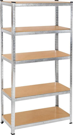 Scaffale in acciaio zincato con mensole in MDF Capacità 875 kg  90 x 40 x180 cm