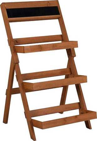 Scaffale-Portavasi-Espositore-Porta-Vaso-Fioriera-Piante-Fiori-Legno-3-Ripiani