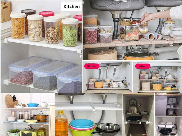 Scaffale Telescopico Per Armadio Regolabile 30cm Allungabile Da 33-53 Cm Acciaio Casa, arredamento e bricolage > Soluzioni salvaspazio > Organizer per Armadi Trade Shop italia - Napoli, Commerciovirtuoso.it