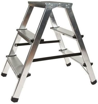 SCALA AUTOPORTANTE IN ALLUMINIO A 2 LATI E A 3 GRADINI BEAST