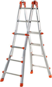 Scala Telescopica Alluminio Max 4.85 Mt 4+4 Gradini Pioli Made In Italy Gierre Fai da te/Prodotti per la costruzione/Scale/Scale telescopiche Trade Shop italia - Napoli, Commerciovirtuoso.it