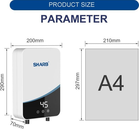 Scaldabagno Boiler Elettrico Caldaia Acqua Calda Istantanea Con Dispaly Touch Fai da te/Tubature grezze/Scaldabagni e parti/Scaldabagni elettrici Trade Shop italia - Napoli, Commerciovirtuoso.it