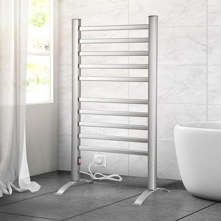 Scaldasalviette-Termoarredo-Elettrico-Bagno-2in1-Asciugabiancheria-10-Elementi