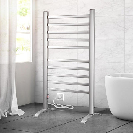 Scaldasalviette-Termoarredo-Elettrico-Bagno-2in1-Asciugabiancheria-10-Elementi