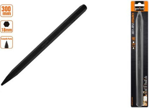 Scalpello A Punta Attacco Esagonale In Acciaio 300x18mm Utilizzo Su Pietra 57021 Fai da te/Utensili elettrici e a mano/Utensili a mano/Scalpelli/Scalpelli per muratura Trade Shop italia - Napoli, Commerciovirtuoso.it
