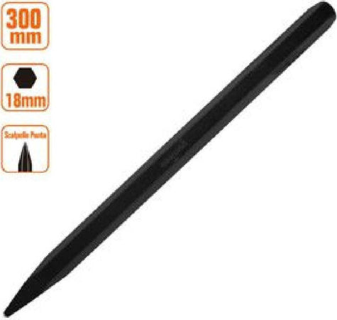 Scalpello A Punta Attacco Esagonale In Acciaio 300x18mm Utilizzo Su Pietra 57021 Fai da te/Utensili elettrici e a mano/Utensili a mano/Scalpelli/Scalpelli per muratura Trade Shop italia - Napoli, Commerciovirtuoso.it