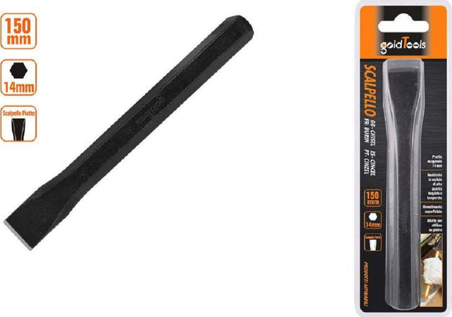Scalpello Piatto Attacco Esagonale In Acciaio 150x14mm Utilizzo Su Pietra 57014 Fai da te/Utensili elettrici e a mano/Utensili a mano/Scalpelli/Scalpelli per muratura Trade Shop italia - Napoli, Commerciovirtuoso.it