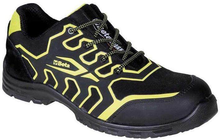 Scarpa Beta S3 Src Nero con Inserti Giallo Scarpa Antinfortunistica Magazzino Meccanico Officina Industria