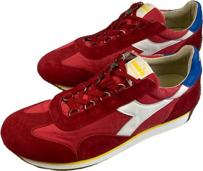 Scarpa uomo - Diadora Heritage - Equipe H CANVAS STONE WASH - Colore Dark red - 201.1747350145041