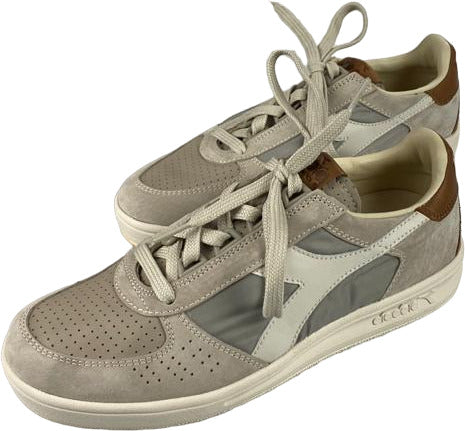 Scarpa uomo sneakers - Diadora Heritage B. Elite ITA - Colore Grigio/Bianco/Marrone - 201.1705810175023