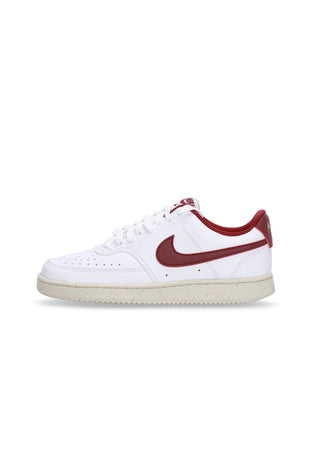 Nike Scarpa Bassa Donna W Court Vision Low Next Nature White/team Red/muslin/mtlc Gold Star da donna