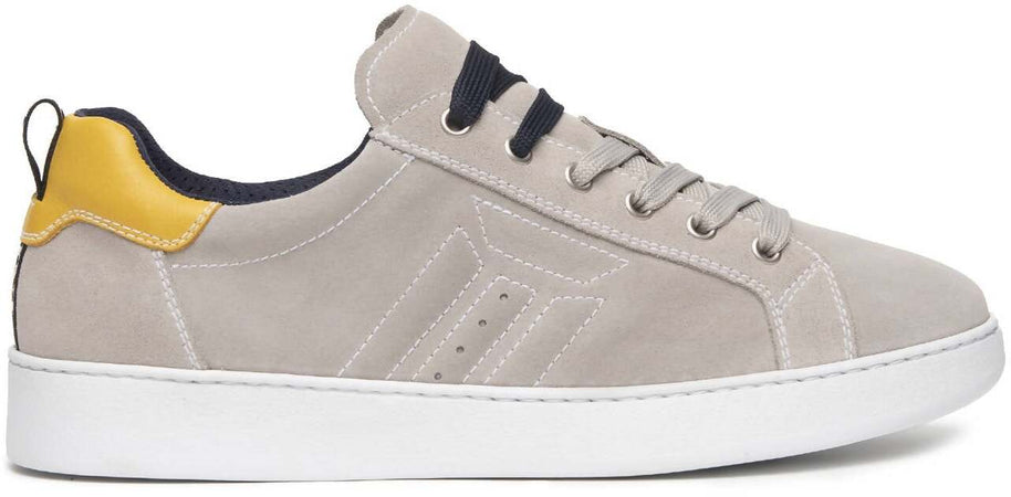 Scarpe Uomo Nerogiardini in Camoscio Con Inserti in Pelle Sneaker Casual Con Lacci E Suola in Gomma a Cassetta 3 Cm Collezione Primavera-Estate 2022
