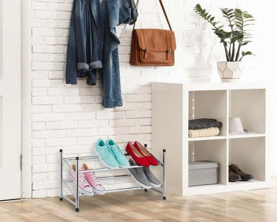 Scarpiera 12 Paia Scarpe Salvaspazio In Metallo Estensibile 2 Ripiani Impilabile Casa e cucina/Organizzazione interni/Organizzazione guardaroba/Portascarpe/Scarpiere Trade Shop italia - Napoli, Commerciovirtuoso.it