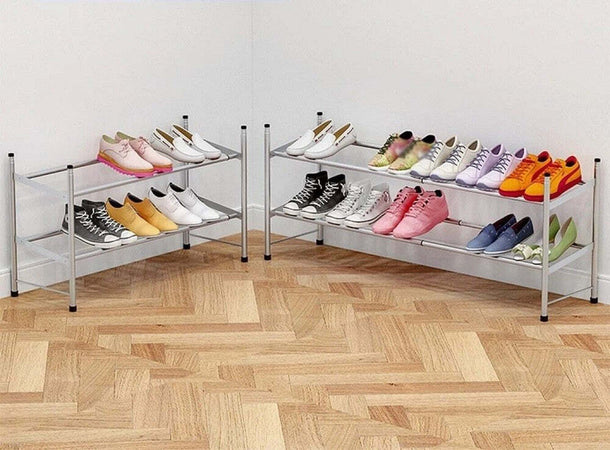 Scarpiera 12 Paia Scarpe Salvaspazio In Metallo Estensibile 2 Ripiani Impilabile Casa e cucina/Organizzazione interni/Organizzazione guardaroba/Portascarpe/Scarpiere Trade Shop italia - Napoli, Commerciovirtuoso.it