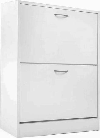 Scarpiera 2 Ante Ripiani Doppia Profondita In Melamina 63x24x80cm Colore Bianco Casa e cucina/Organizzazione interni/Organizzazione guardaroba/Portascarpe/Scarpiere Trade Shop italia - Napoli, Commerciovirtuoso.it