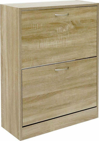 Scarpiera 2 Ante Ripiani Doppia Profondita In Melamina 63x24x81cm Colore Beige Casa, arredamento e bricolage > Arredamento > Scarpiere Trade Shop italia - Napoli, Commerciovirtuoso.it