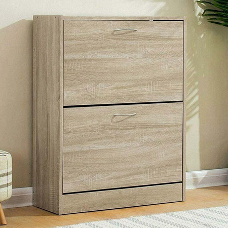 Scarpiera 2 Ante Ripiani Doppia Profondita In Melamina 63x24x81cm Colore Beige Casa, arredamento e bricolage > Arredamento > Scarpiere Trade Shop italia - Napoli, Commerciovirtuoso.it