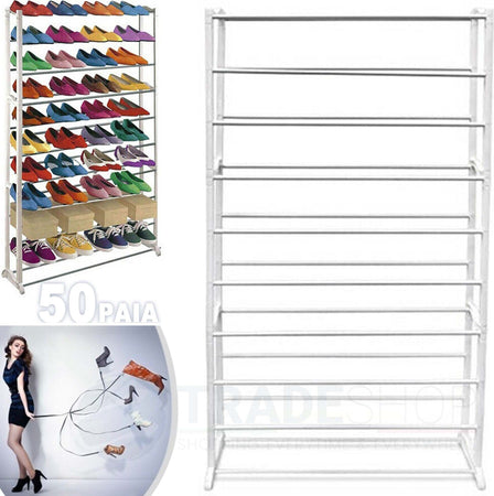 Scarpiera 50 Paia Scarpe Salvaspazio Organizer Ordine Ripostiglio Casa Armadio Casa, arredamento e bricolage > Arredamento > Scarpiere Trade Shop italia - Napoli, Commerciovirtuoso.it