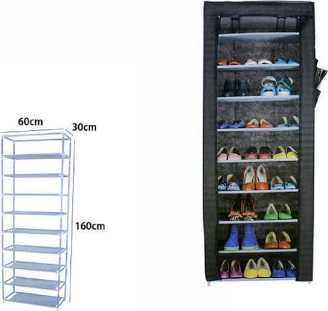 Scarpiera-9-Ripiani-In-Tessuto-Tnt-Armadio-Portatile-Campeggio-60x30x160cm-69070