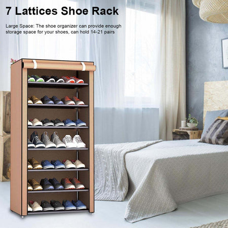 Scarpiera Armadio Salvaspazio 60x30x122cm Scarpe Rivestimento Tessuto Chiusura Casa e cucina/Organizzazione interni/Organizzazione guardaroba/Portascarpe/Scaffali portascarpe Trade Shop italia - Napoli, Commerciovirtuoso.it