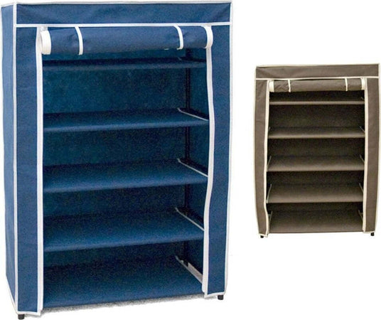 SCARPIERA IN METALLO E TESSUTO COLORATA RICHIUDIBILE DA CAMPEGGIO 60X30X88CM  Trade Shop italia - Napoli, Commerciovirtuoso.it