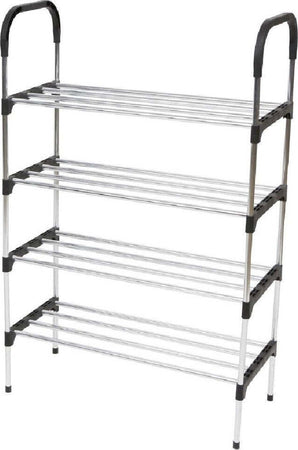 Scarpiera In Metallo Plastica 4 Livelli 57x26x83cm Salvaspazio Porta Scarpe Casa Casa e cucina/Organizzazione interni/Organizzazione guardaroba/Portascarpe/Scarpiere Trade Shop italia - Napoli, Commerciovirtuoso.it