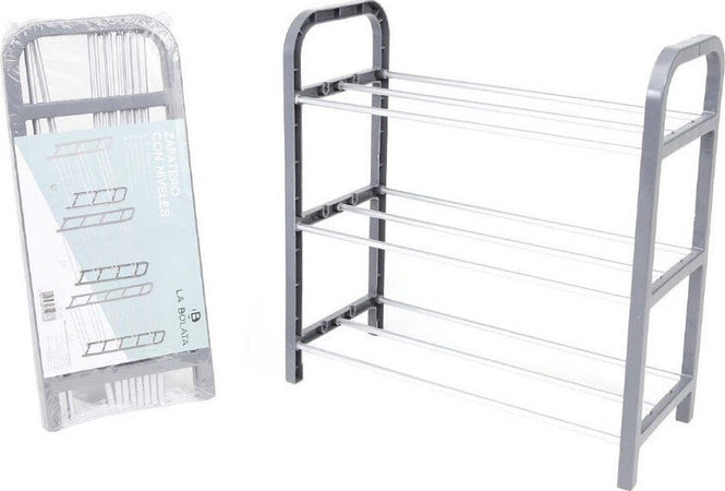 Scarpiera In Plastica 3 Ripiani Livelli Salvaspazio 40x19x42cm Porta Scarpe Casa Casa e cucina/Organizzazione interni/Organizzazione guardaroba/Portascarpe/Scarpiere Trade Shop italia - Napoli, Commerciovirtuoso.it