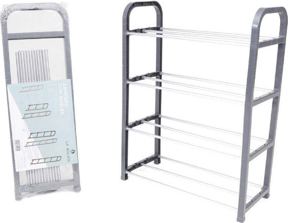 Scarpiera In Plastica 4 Ripiani Livelli Salvaspazio 40x19x56cm Porta Scarpe Casa Casa e cucina/Organizzazione interni/Organizzazione guardaroba/Portascarpe/Scarpiere Trade Shop italia - Napoli, Commerciovirtuoso.it