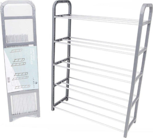 Scarpiera In Plastica 5 Ripiani Livelli Salvaspazio 50x19x68cm Porta Scarpe Casa Casa e cucina/Organizzazione interni/Organizzazione guardaroba/Portascarpe/Scarpiere Trade Shop italia - Napoli, Commerciovirtuoso.it