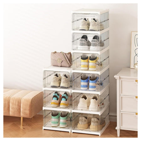 Scarpiera Pieghevole Scarpe Richiudibile 6 Contenitori Salvaspazio 105x25.5x34.5cm
