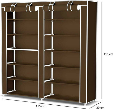 Scarpiera Salvaspazio 7 Ripiani 36 Paia Scaffale Acciaio E Tessuto Tnt Marrone Casa, arredamento e bricolage > Soluzioni salvaspazio > Armadi e Scarpiere portatili > Scarpiere Trade Shop italia - Napoli, Commerciovirtuoso.it