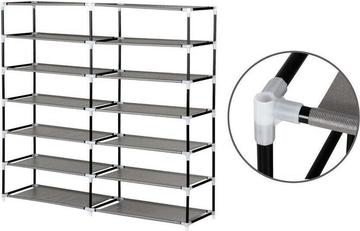 Scarpiera Salvaspazio 7 Ripiani 36 Paia Scaffale Acciaio E Tessuto Tnt Marrone Casa, arredamento e bricolage > Soluzioni salvaspazio > Armadi e Scarpiere portatili > Scarpiere Trade Shop italia - Napoli, Commerciovirtuoso.it