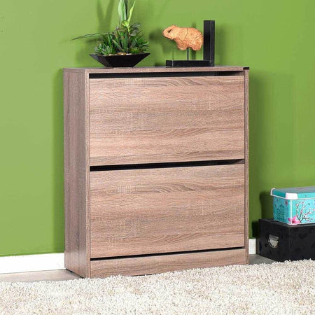 Scarpiera shc520 a due ante a ribalta rovere