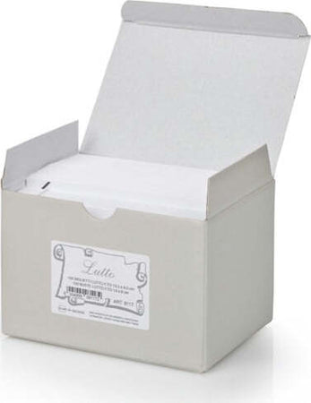 Scatola 100 biglietti + 100 buste - Lutto - bianco - 90 x 140 mm - 240gr - Rex Sadoch Cancelleria e prodotti per ufficio/Carta blocchi e quaderni/Biglietti e cartoncini/Biglietti di auguri Eurocartuccia - Pavullo, Commerciovirtuoso.it