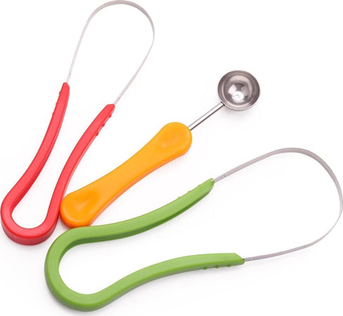 SCAVINO CUCCHIAIO MULTIFUNZIONE TAGLIO MELONE 3 IN 1 SPALLINATORE PER FRUTTA Casa e cucina/Utensili da cucina/Sbucciatori e tagliafrutta/Tagliafrutta Trade Shop italia - Napoli, Commerciovirtuoso.it