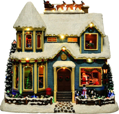 Scena animata a Led Casa in poliresina con musica e movimento, decorazione da 32,5 cm Casa e cucina/Decorazioni per interni/Addobbi e decorazioni per ricorrenze/Decorazioni natalizie/Oggettistica MagiediNatale.it - Altamura, Commerciovirtuoso.it
