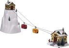 Scena animata Cabinovia, con LED e suoni, decorazione per villaggio di Natale Casa e cucina/Decorazioni per interni/Addobbi e decorazioni per ricorrenze/Decorazioni natalizie/Oggettistica MagiediNatale.it - Altamura, Commerciovirtuoso.it
