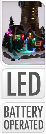 Scena animata Mulino a vento, con LED e movimenti, decorazione per villaggio di Natale Casa e cucina/Decorazioni per interni/Addobbi e decorazioni per ricorrenze/Decorazioni natalizie/Oggettistica MagiediNatale.it - Altamura, Commerciovirtuoso.it
