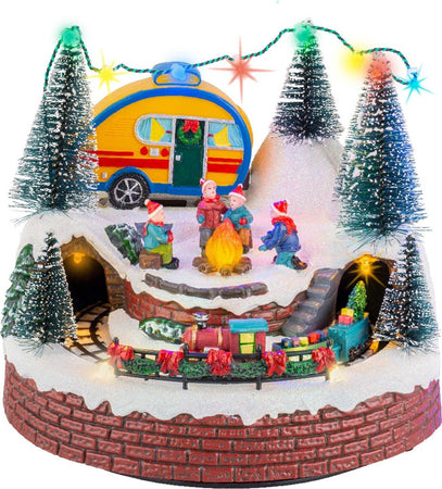 Scena animata per villaggio di Natale con personaggi con luci e movimento h 21 cm Casa e cucina/Decorazioni per interni/Addobbi e decorazioni per ricorrenze/Decorazioni natalizie/Oggettistica MagiediNatale.it - Altamura, Commerciovirtuoso.it